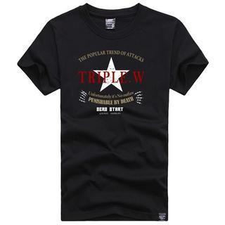Star & Letter-print T-shirt