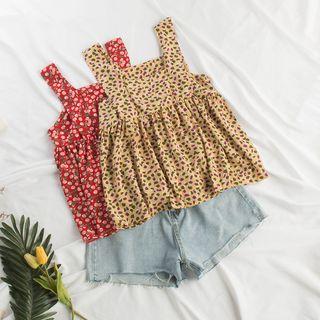 Sleeveless Cherry Print Top