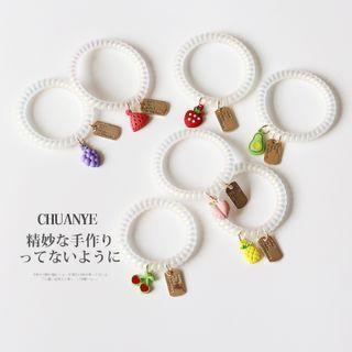 Pendant Coil Hair Tie (various Designs)