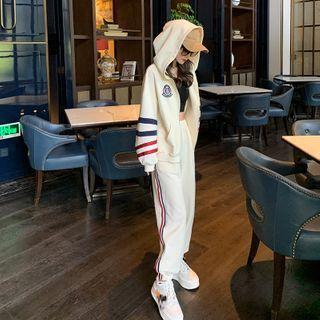 Set: Striped Hooded Zip Jacket + Pants