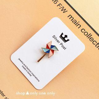 Glaze Pinwheel Brooch As Shown In Figure - One Size