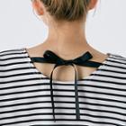 Beribboned Back Stripe T-shirt