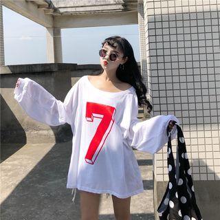 Long-sleeve Number 7 T-shirt