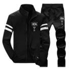 Set: Printed Zip Jacket + Drawstring Sweatpants