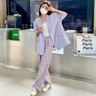 Blazer / Plaid Pants