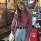 Bell-sleeve Loose-fit T-shirt