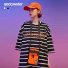 Embroidered Striped Loose T-shirt