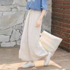 Wide-leg Linen Pants As Shown In Figure - One Size