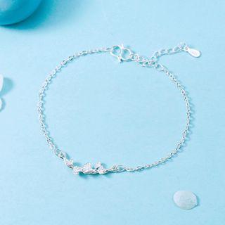 Ginkgo Bracelet Light Silver - One Size