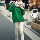 Plain Zip Side Sweatshirt