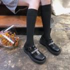Chain T-bar Platform Shoes