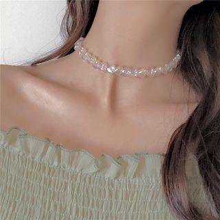 Acrylic Choker 1pc - Transparent - One Size