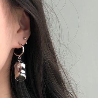 Can Dangle Open Hoop Earring 1pc - Silver - One Size
