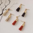 Faux Suede Tassel Earring