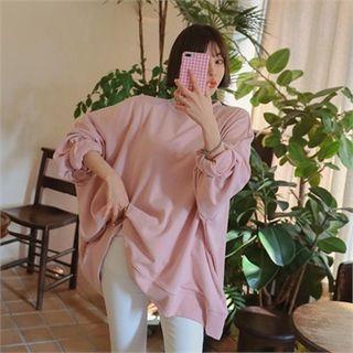 Dolman-sleeve Oversized Sweatshirt