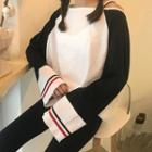 Distressed Long-sleeve Raglan T-shirt