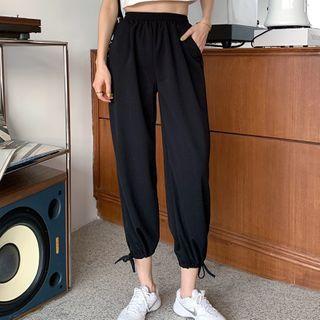 Gathered-cuff Sweatpants