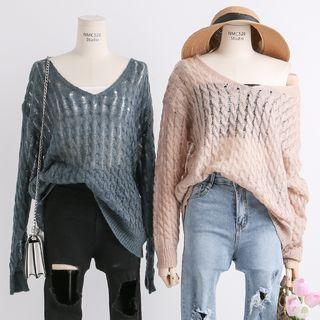 Lightweight Loose-fit Cross Strap-back Knit Top