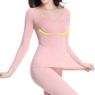 Set: V-neck Top + Pants