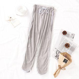 Striped Sweatpants Gray - One Size