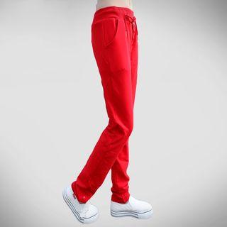 Buttoned Drawstring Sweatpants