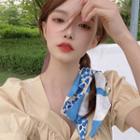 Print Fabric Narrow Scarf
