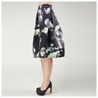 Floral A-line Midi Skirt