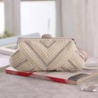 Faux Pearl Crossbody Bag Off-white - One Size