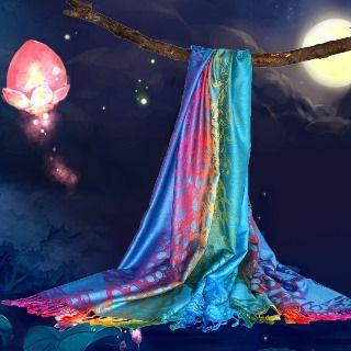 Jacquard Satin Scarf