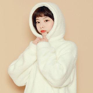 Loose-fit Faux-fur Hoodie