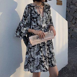 Short-sleeve Floral Print Dress (various Designs)