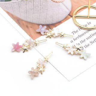 Starfish Acetate Faux Pearl Hair Clip