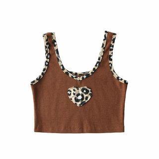Leopard Crop Tank Top