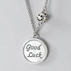 Lettering Necklace S925 Silver - As Shown In Figure - One Size