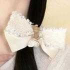 Bow Hair Tie Almond - One Size