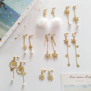 Snowflake Drop Earring (various Designs)