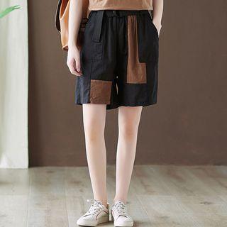 Panel Loose-fit Wide-leg Pants