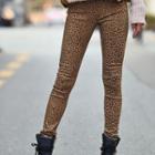Leopard Print Skinny Pants