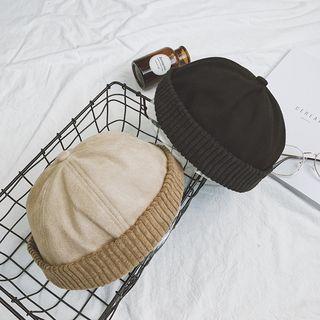 Faux-suede Round Cap