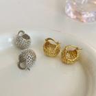 Mesh Alloy Hoop Earring