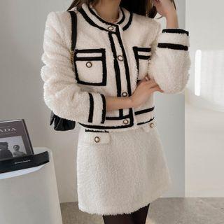 Piped Cropped Dumble Jacket
