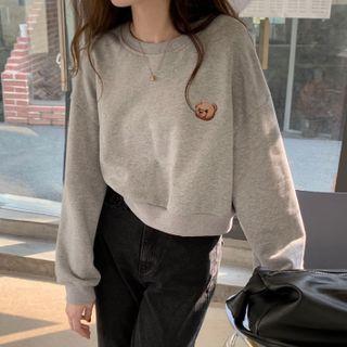 Bear Embroidered Sweatshirt (various Designs)