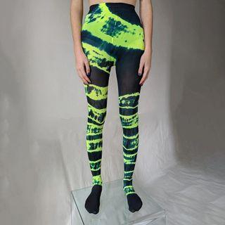 Tie-dye Mesh Tights