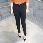 Notch Hem Slim Fit Pants