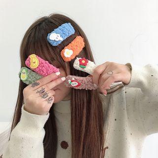 Cartoon Fleece Hair Clip