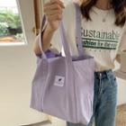 Canvas Tote Bag Purple - One Size