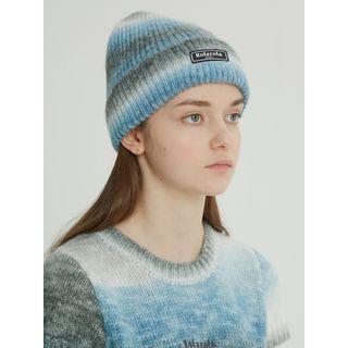 Snug Club Gradation Fluffy Beanie Blue - One Size