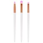 Set Of 3: Makeup Brush T-03-005 - Set Of 3 - White & Gold & Pink - One Size