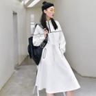 Half Zip Long-sleeve A-line Dress
