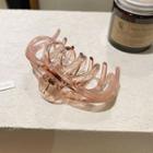 Resin Hair Claw Transparent Pink - One Size